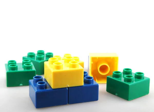 Building Blocks Isolated White Stock Picture
