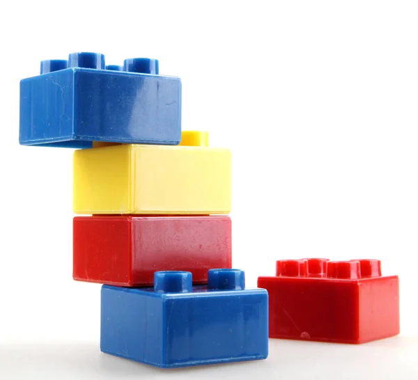 Building Blocks Isolated White — Stock Photo, Image