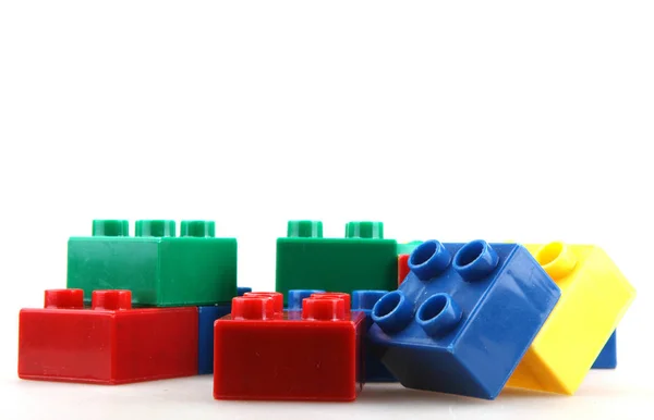 Building Blocks Isolated White — Stock Photo, Image