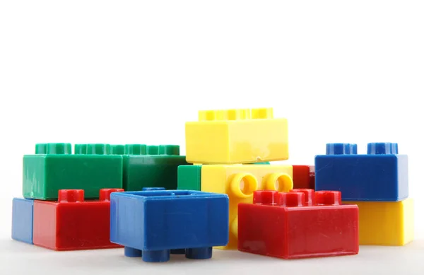 Building Blocks Isolated White — Stock Photo, Image