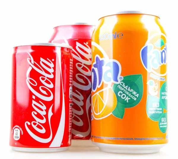 Aytos Bulgária Janeiro 2014 Coca Cola Isolada Sobre Fundo Branco — Fotografia de Stock