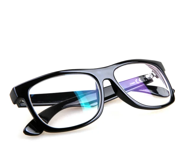 Black Eye Glasses Isolated White — Stock Photo, Image