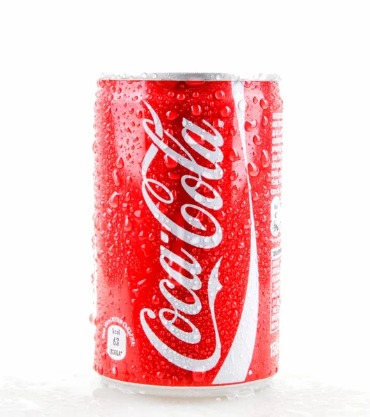 Aytos Bulharsko Ledna 2014 Coca Cola Izolovaných Bílém Pozadí Coca — Stock fotografie