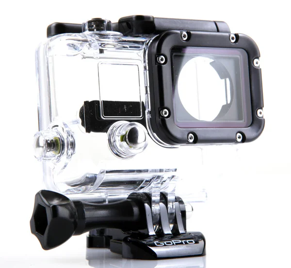 Aytos Bulgaristan Ekim 2014 Gopro Hero3 Siyah Beyaz Arka Plan — Stok fotoğraf