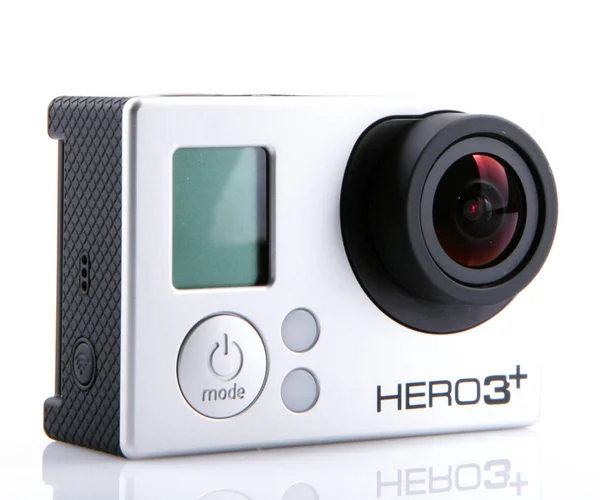 Aytos Bulgaria October 2014 Gopro Hero3 Black Edition Isolated White — Stock Photo, Image