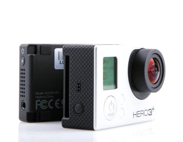 Aytos Bulgaria October 2014 Gopro Hero3 Black Edition Isolated White — Stock Photo, Image