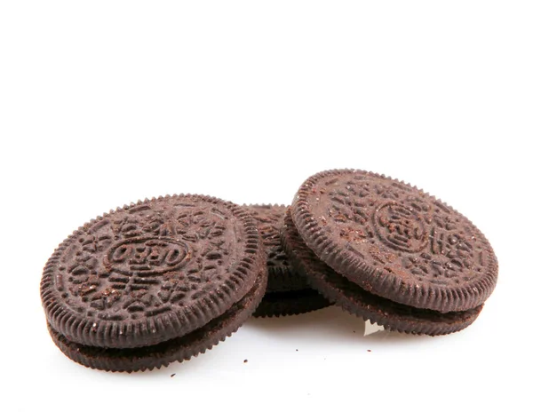 Aytos Bulgaria Dicembre 2015 Oreo Isolato Sfondo Bianco Oreo Biscotto — Foto Stock