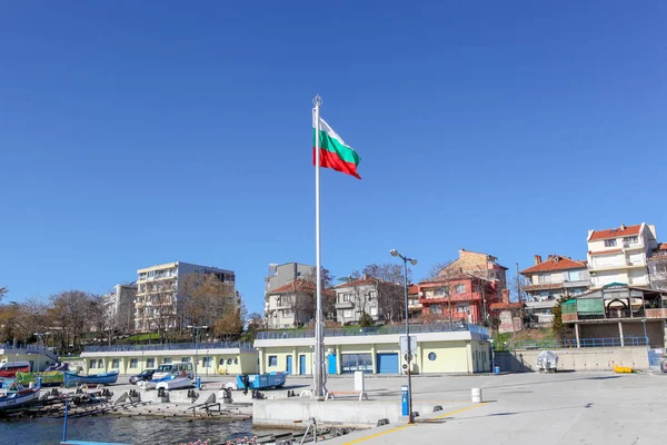 Pomorie Bulgarije Februari 2019 Uitzicht Vanaf Stad Pomorie Bulgarije — Stockfoto