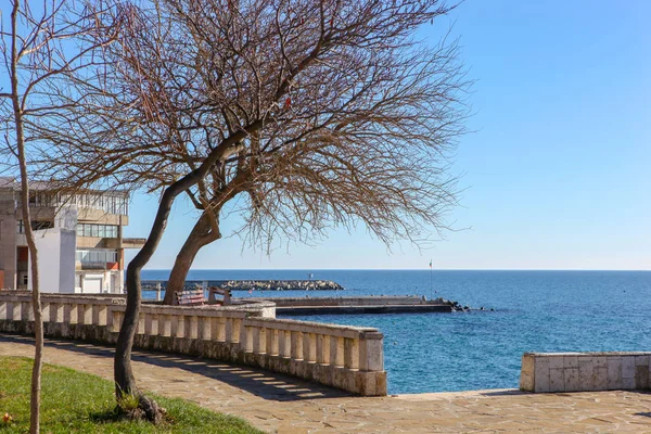 Pomorie Bulgaria Februari 2019 Blick Von Der Stadt Pomorie Bulgarien — Stockfoto