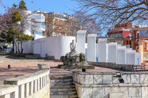 Pomorie Bulgaria Febrero 2019 Vista Desde Ciudad Pomorie Bulgaria — Foto de Stock