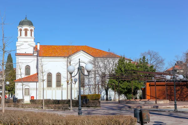 Pomorie Bułgaria February 2019 Widok Miasta Pomorie Bułgaria — Zdjęcie stockowe