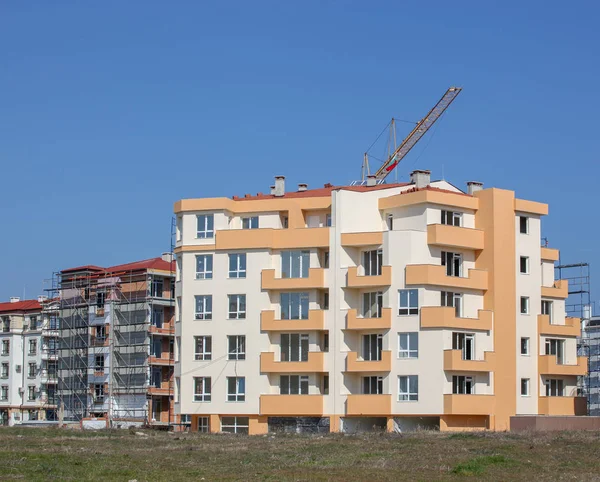 Edifício Residencial Moderno Centro Cidade Pomorie Bulgária — Fotografia de Stock