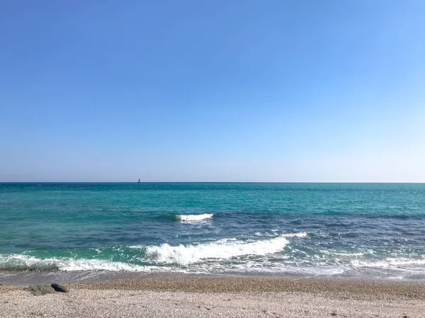 Όμορφη Θέα Στη Θάλασσα Στο Πομόριε Βουλγαρία — Φωτογραφία Αρχείου