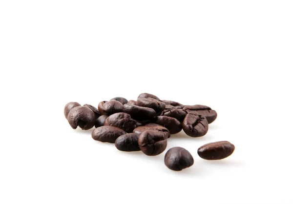 白い背景のコーヒー豆 — ストック写真