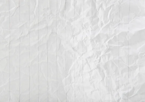 Textur Aus Zerknittertem Weißem Papier — Stockfoto