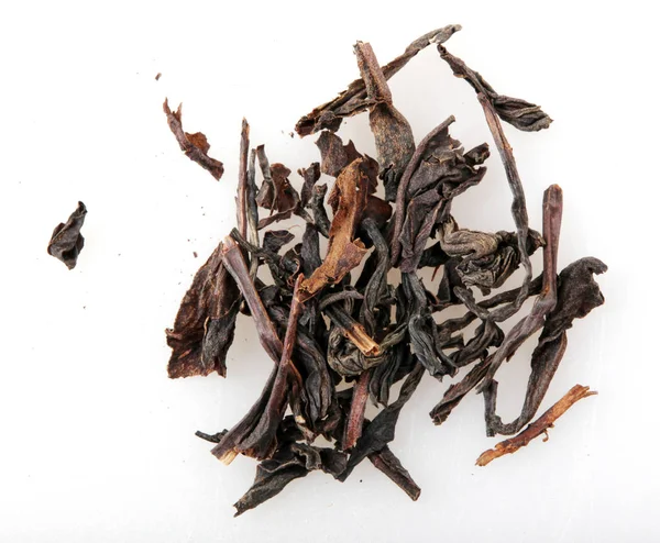 白を基調とした黒茶葉 — ストック写真