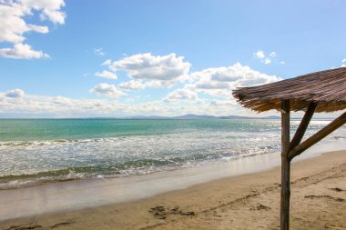 Sahil ve Deniz Parlak Günışığında