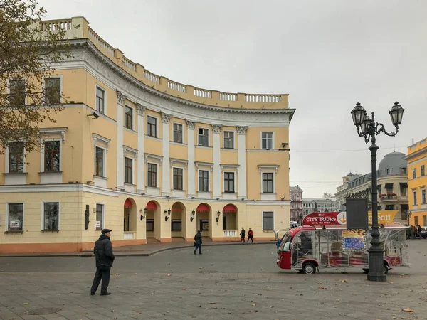 Одесса Украина Ноября 2017 Года Площадь Перед Памятником Герцогу Ришелье — стоковое фото