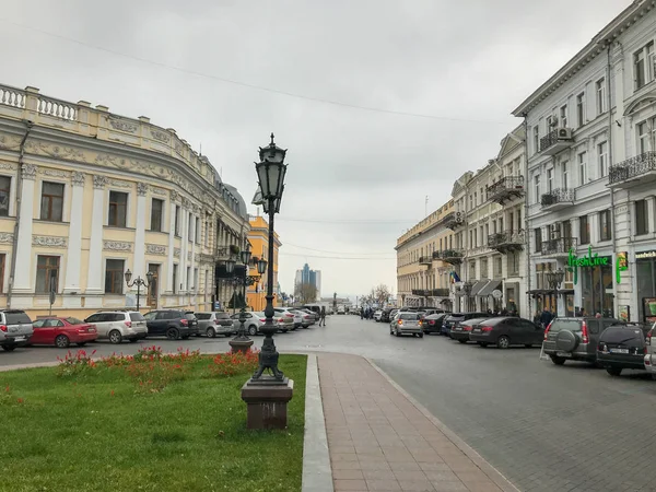 Odessa Ukrayna Aralık 2017 Deniz Kenti Nin Merkezinde Kış Yürüyüşü — Stok fotoğraf
