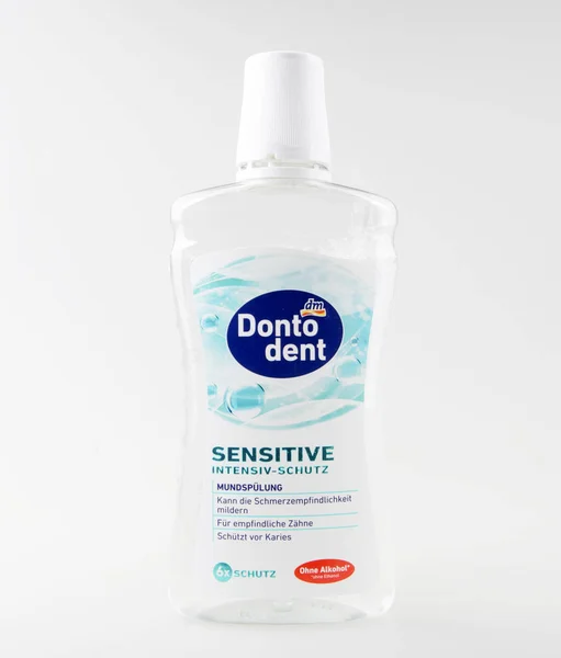 Pomorie Bulgaria April 2019 Dontodent Mouth Wash Drogerie Markt Chain — Stock Photo, Image