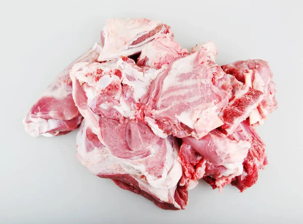 Carne Fresca Contra Fundo Branco — Fotografia de Stock