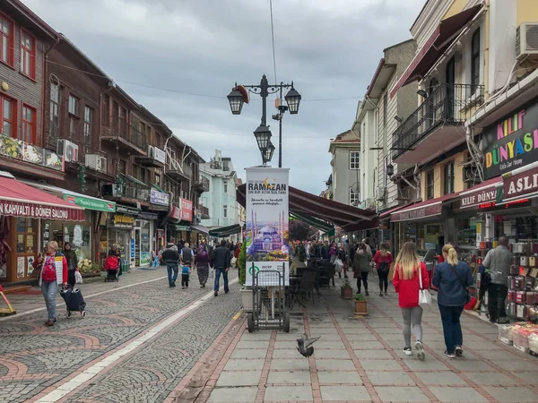 Edirne Turkiet Maj 2019 Människor Deltar Fredagsmarknaden Centrum — Stockfoto