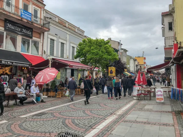 Edirne Turkiet Maj 2019 Människor Deltar Fredagsmarknaden Centrum — Stockfoto