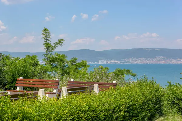 Gyönyörű Park Strand Közelében Neszebár Bulgária — Stock Fotó