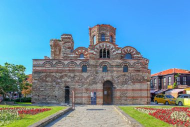 Nesebar, Bulgaristan - 29 Mayıs 2019: Nesebar (Genellikle Nessebar olarak yazılır) Antik Bir Şehir dir ve Burgaz eyaletinde bulunan Bulgaristan Karadeniz Kıyısındaki En Önemli Sahil Beldelerinden Biridir.