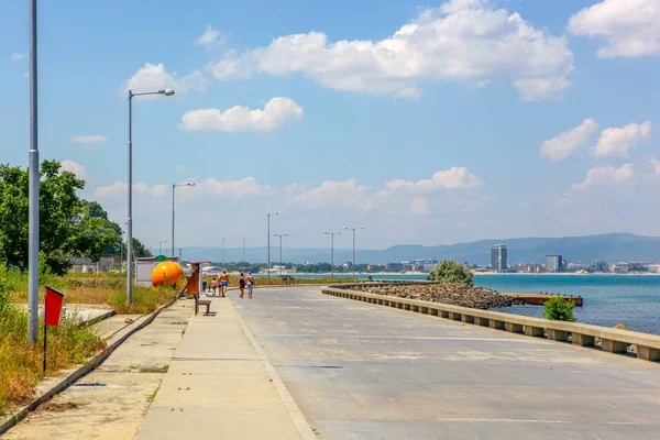 Nesebar, Bulgaristan - 29 Mayıs 2019: Nesebar (Genellikle Nessebar olarak yazılır) Antik Bir Şehir dir ve Burgaz eyaletinde bulunan Bulgaristan Karadeniz Kıyısındaki En Önemli Sahil Beldelerinden Biridir.