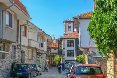 Nesebar, Bulgaristan - 29 Mayıs 2019: Nesebar (Genellikle Nessebar olarak yazılır) Antik Bir Şehir dir ve Burgaz eyaletinde bulunan Bulgaristan Karadeniz Kıyısındaki En Önemli Sahil Beldelerinden Biridir.