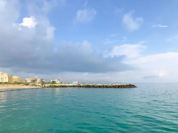 Schöner Strand Und Unglaubliches Meer Pomorie Bulgarien — Stockfoto