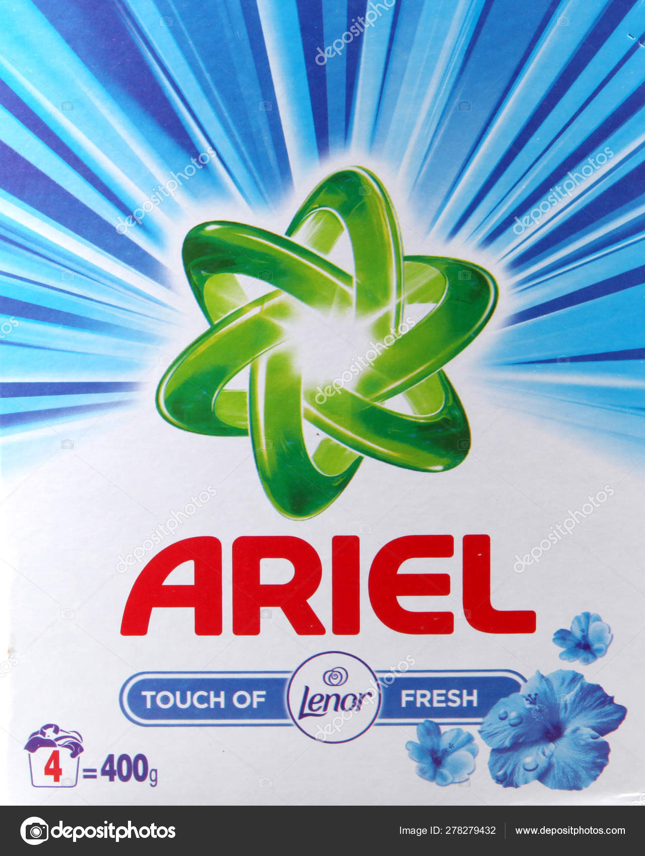 불가리아 포모리 2019년 23일 아리엘은 프록터 갬블이 세제의 마케팅 라인입니다 — 스톡 에디토리얼 사진 © nenovbrothers  #278279432