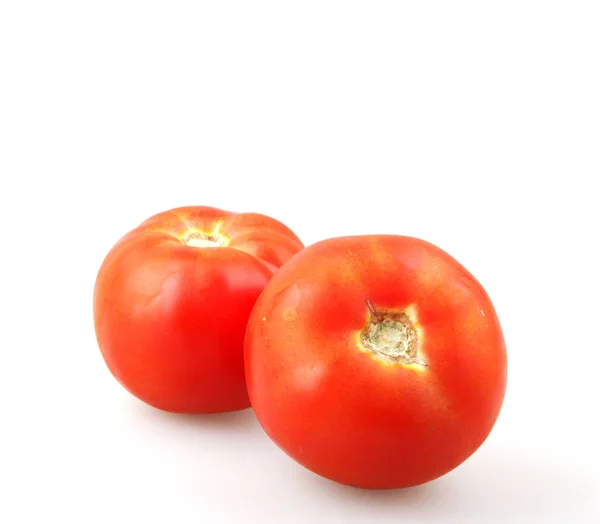 Primer Plano Tomates Rojos Fondo Blanco — Foto de Stock