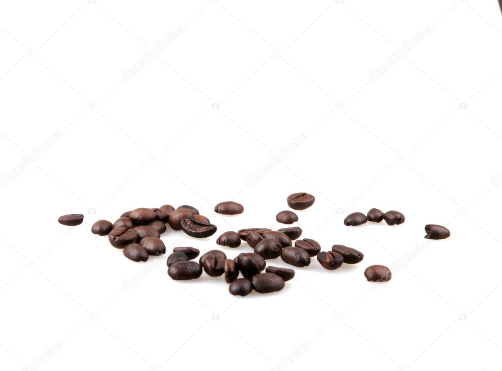 Coffee Beans Isolated On White