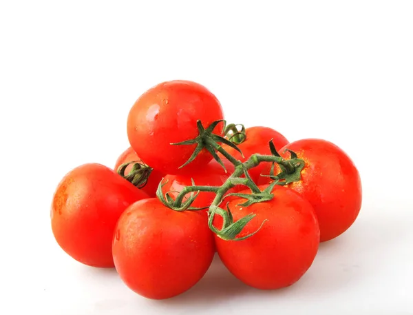 Close Red Tomatoes White Background — Stock Photo, Image