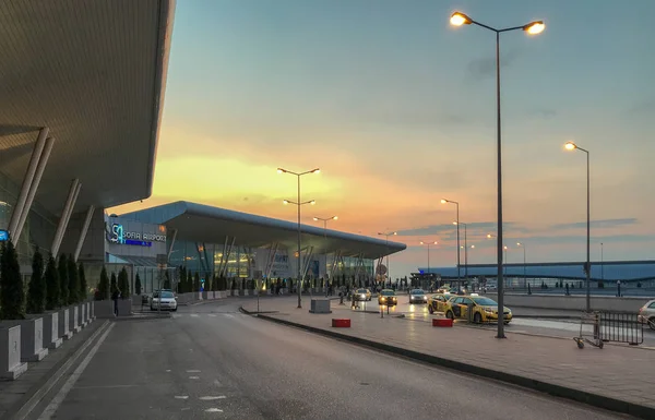 Sofia Bulgária Julho 2019 Exterior Aeroporto Sófia Aeroporto Sófia Ead — Fotografia de Stock