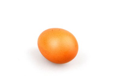 Beyaz Arkaplana Karşı Tavuk Yumurtası