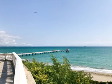 Burgaz, Bulgaristan - 06 Eylül 2019: The Sea Garden, Bulgaristan'ın Burgaz'ın en büyük ve en ünlü halka açık parkıdır..