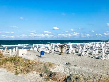 Pomorie, Bulgaristan 'Da denize güzel görünüm.