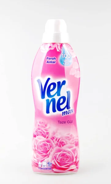 Pomorie Bulgaria September 2019 Vernel Concentrated Fabric Softener — Stock Photo, Image