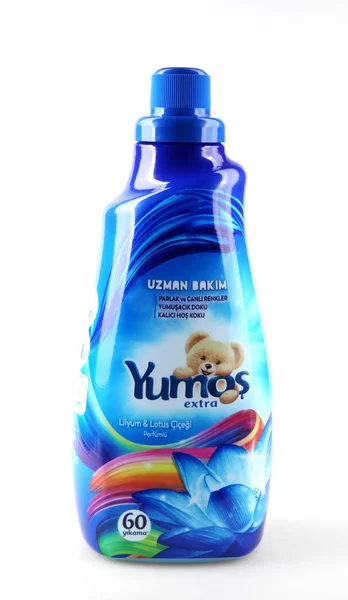 Pomorie Bulgaria September 2019 Yumo Brand Softeners Belonging Unilever 2008 — Stock Photo, Image