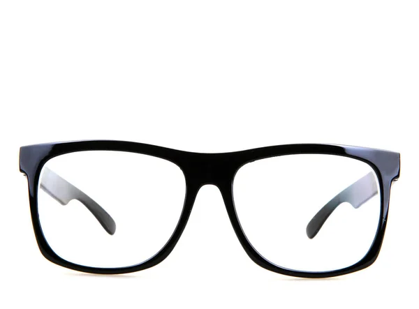 Óculos de olho preto isolado em branco — Fotografia de Stock