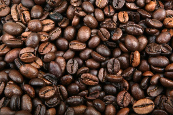 Kaffebönor bakgrund — Stockfoto