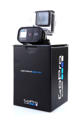 Aytos, Bulgaristan - 14 Şubat 2014: Hero3 + Black Edition tecrit