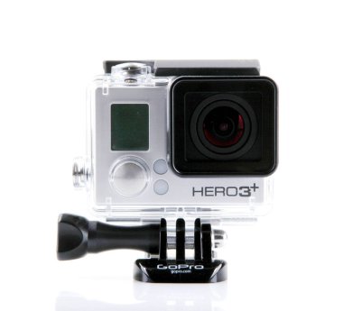 Aytos, Bulgaristan - 15 Mart 2014: Gopro Hero3 Black Edition isol