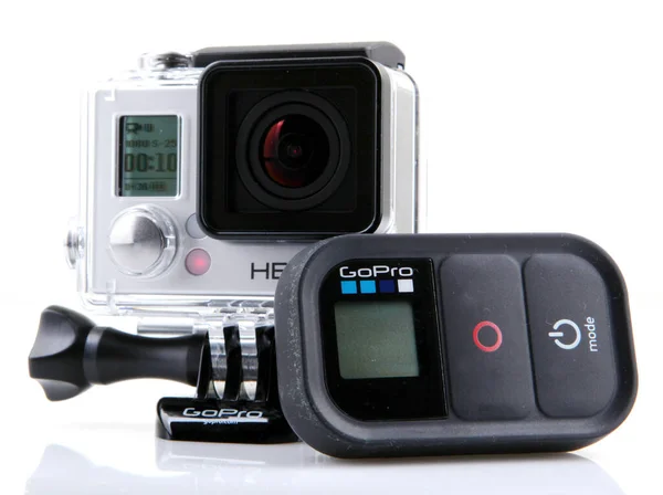 AYTOS, BULGARIA - MARCH 15, 2014: GoPro HERO3 Black Edition isol — Stock Photo, Image