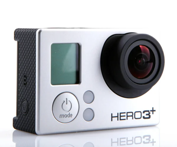 AYTOS, BULGARIA - MARCH 15, 2014: GoPro HERO3 Edisi Hitam isol — Stok Foto