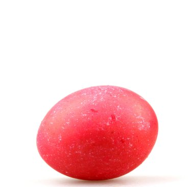 Beyaz Arkaplanda Çok Renkli Paskalya Yumurtaları