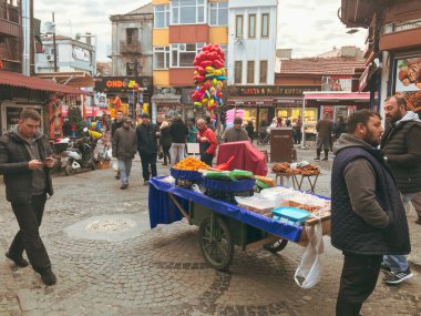 Edirne, Türkiye - 11 Ocak 2020: Edirne, eski adıyla Adrianople, şehir, aşırı batı Türkiye.